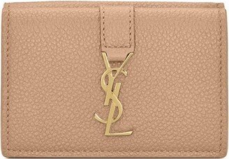 Monogram-Plaque Wallet