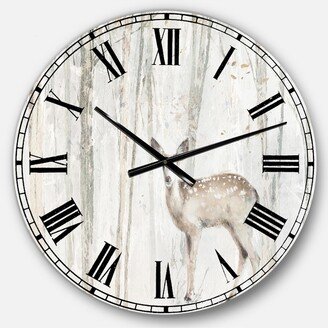 Designart Modern Farmhouse Oversized Metal Wall Clock