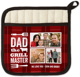 Pot Holders: Grill Master Pot Holder, Red