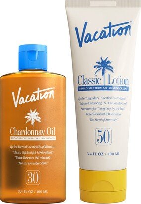 Leisure-Enhancing Sunscreen Summer Sunscreen Duo $41 Value