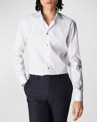 Men's Contemporary Fit Twill Dress Shirt-AB