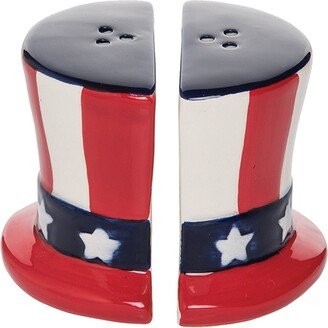 Uncle Sam Hat July 4th Americana Salt & Pepper Shaker Set