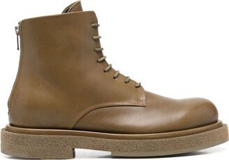 Tonal Lace-Up Boots-AA