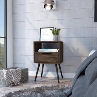 Pamplona Nightstand Dark Walnut - Boahaus