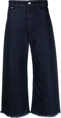 Cropped Wide-Leg Jeans-AI