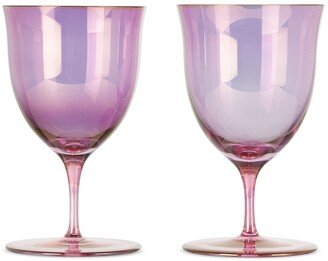 Purple & Pink Shade Wine Glass Set