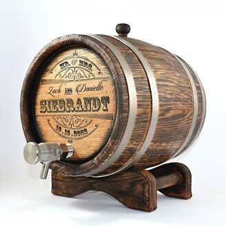 Personalized Whiskey Barrel 1-2-3-5-10-15L, Whisky-Wine-Rum Wooden Bourbon Gift For Men Him Dad Husband Rum Lover Oak Cask Keg