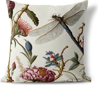 Amrita Sen Designs Amrita Sen Fluttering Flora Indoor Outdoor Pillow with Zip