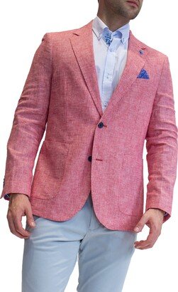 Micro Houndstooth Linen Blend Sportcoat