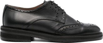 Mannish leather oxford shoes