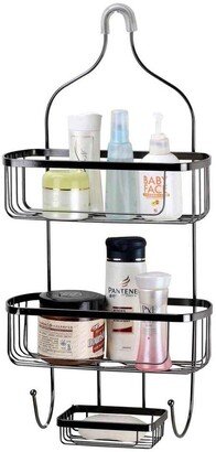 Home Basics Black Large Shower Caddy