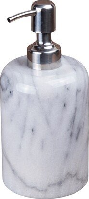 Spa Collection White Marble Liquid Soap Dispenser, Lotion Dispenser