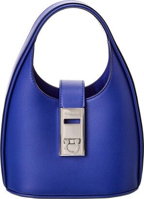 Gancini Buckle Leather Hobo Bag-AC