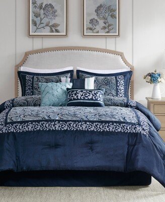 Whitney Jacquard 7-Pc. Comforter Set, California King