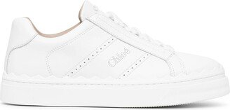 Lauren white leather sneakers