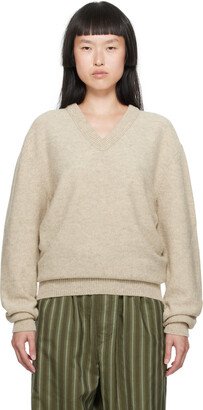 Off-White V-Neck Sweater