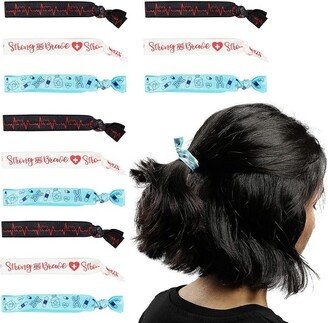 Zodaca 30 Pack Elastic Hair Ties Bands for Women, Nurse Appreciation Gifts (3 Colors)