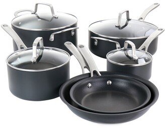 10Pc Nonstick Hard Aluminum Cookware Set