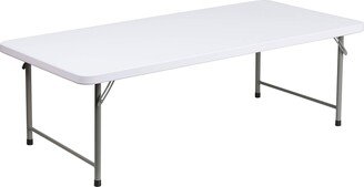 Paige 4.93-Foot Kid's Granite White Plastic Folding Table