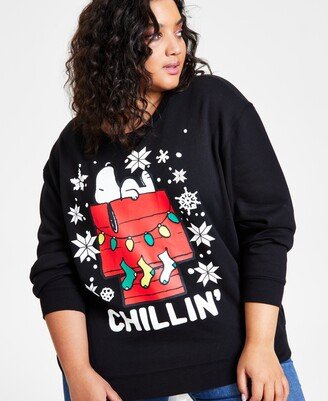 Love Tribe Trendy Plus Size Snoopy Chillin' Sweatshirt