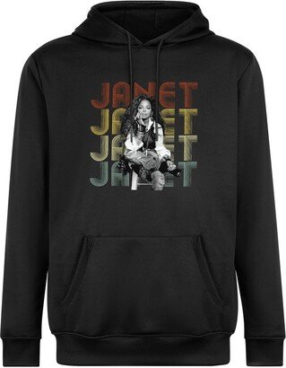 HANDICRAFTSMANN Janet Vintage Jackson Hoodie Pullover Sweatshirts Casual Fashion Cool Graphic Hooded Sweatshirt Unisex with PocketM