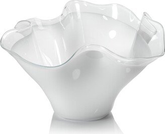 Vellerti 9.25 Tall Wave Glass Bowl