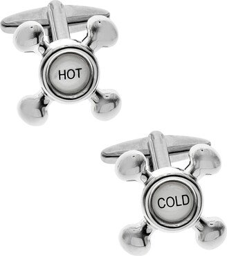 Sutton Silver-Tone Sink Tap Cufflinks