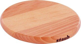 9-inch Round Magnetic Wood Trivet