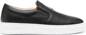 Hexagon-Logo Slip-On Sneakers