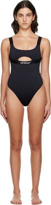 Black Bonded One-Piece Swimsuit