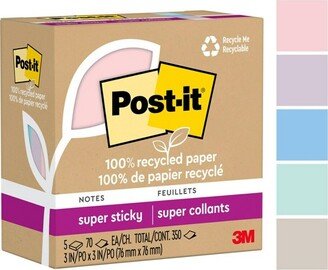 Post-it Recycled Super Sticky Notes 3
