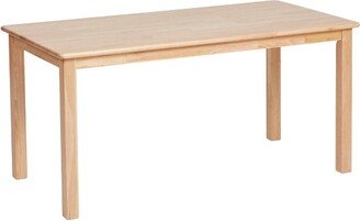 30in x 48in Hardwood Table, Kids Furniture, Natural