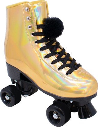 Cosmic Skates Women's Pom Pom 2 Piece Roller Skates Shoes Set