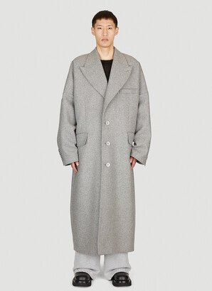 Double-breasted Wool Coat - Man Coats Grey It - 48