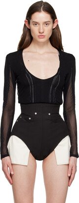 Black Seam Allowance Bodysuit