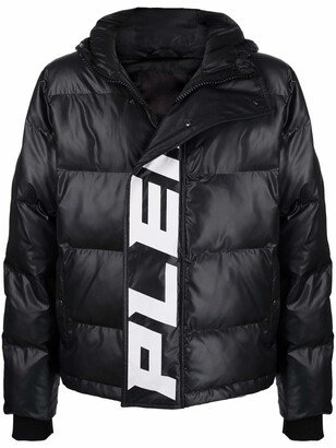 Logo-Print Hooded Padded Jacket