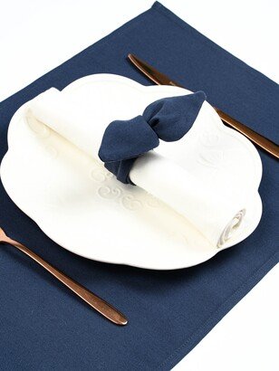 Naby Blue Napkin Ring, Fabric Cloth Holder, Blue Linen Decorations, Handmade Wedding Table Décor