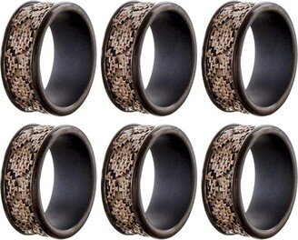 Dublin Napkin Rings Set of 6 - Brown