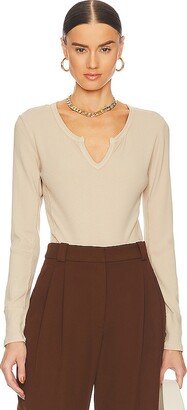 Split V Neck Crop Top