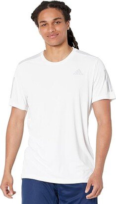 Own The Run Tee (White/Reflective Silver 1) Men's Clothing