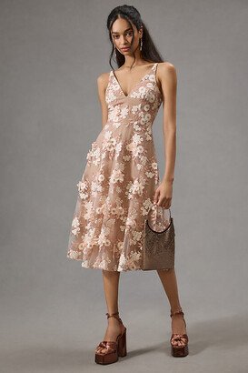 Elisa Floral Appliqué Dress