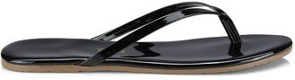 Glosses Patent Leather Flip Flops