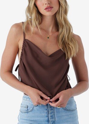 Juniors Corrine Sleeveless Cowl-Neck Top