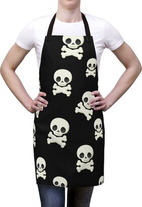 Skull & Crossbones Apron, Funny Pirate Print, Novelty Apron