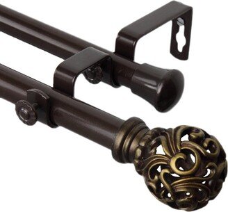 InStyleDesign Stella Adjustable Double Curtain Rod