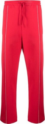 Contrast-Trim Drawstring Track Pants