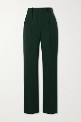 Twill Straight-leg Pants - Green