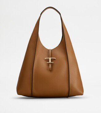 T Timeless Hobo Bag in Leather Large