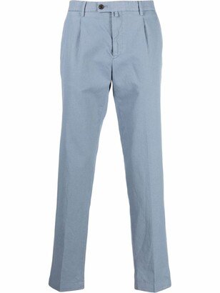 Pleat-Detail Slim-Cut Trousers