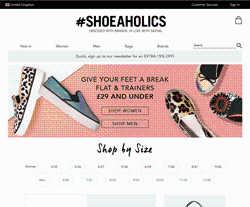 Shoeaholics Promo Codes & Coupons